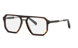 PHILIPP PLEIN OPTICAL VPP209M Eyeglasses SHINY DARK HAVANA (0722) 57mm
